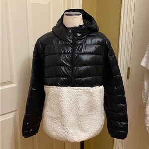 GapFit Puffer Sherpa Pullover Size L